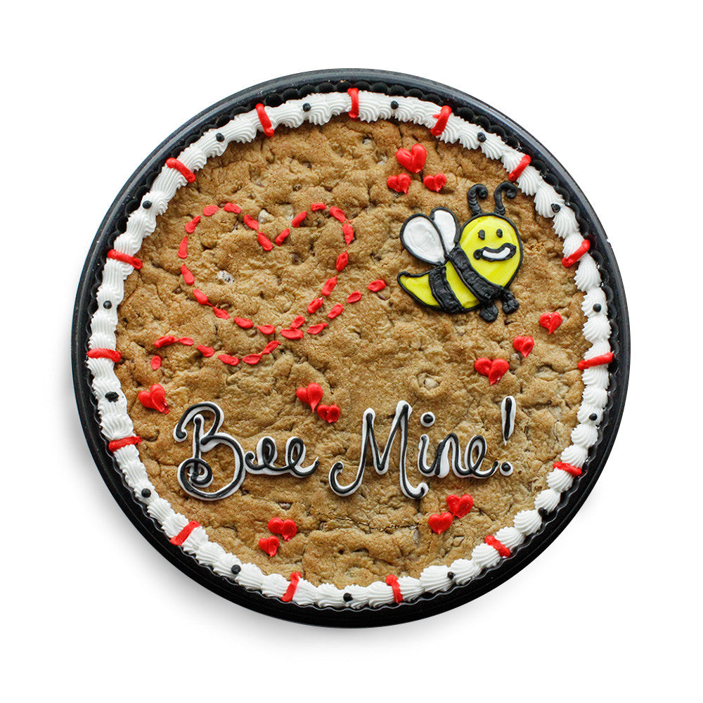 Bee Mine for Valentine's day Custom Cookie Cake