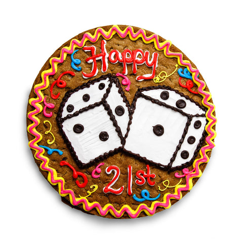 21st Birthday Custom Cookie Cake