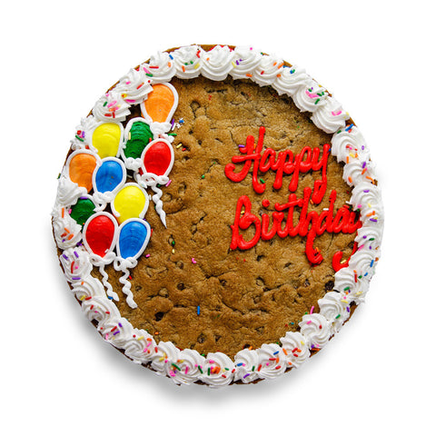 Birthday Balloon Custom Cookie Cake