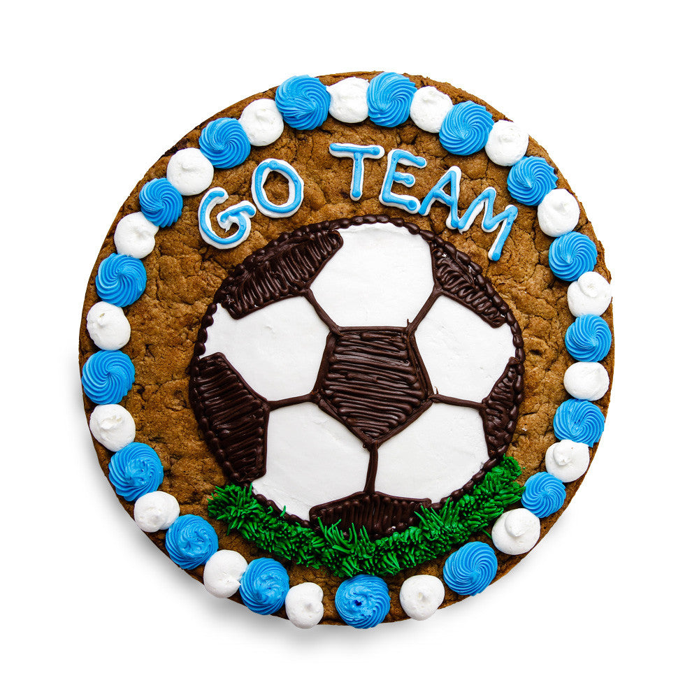 Go Team Soccer Cookie Cake
