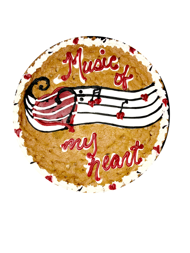 Heart Musical Cookie Cake