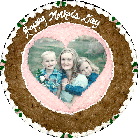 Mother's Day Custom Photo Cookie Cake