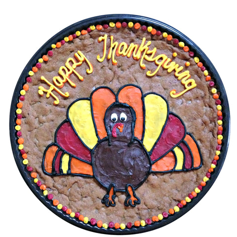 Turkey Design Thanksgiving Cookie Cake