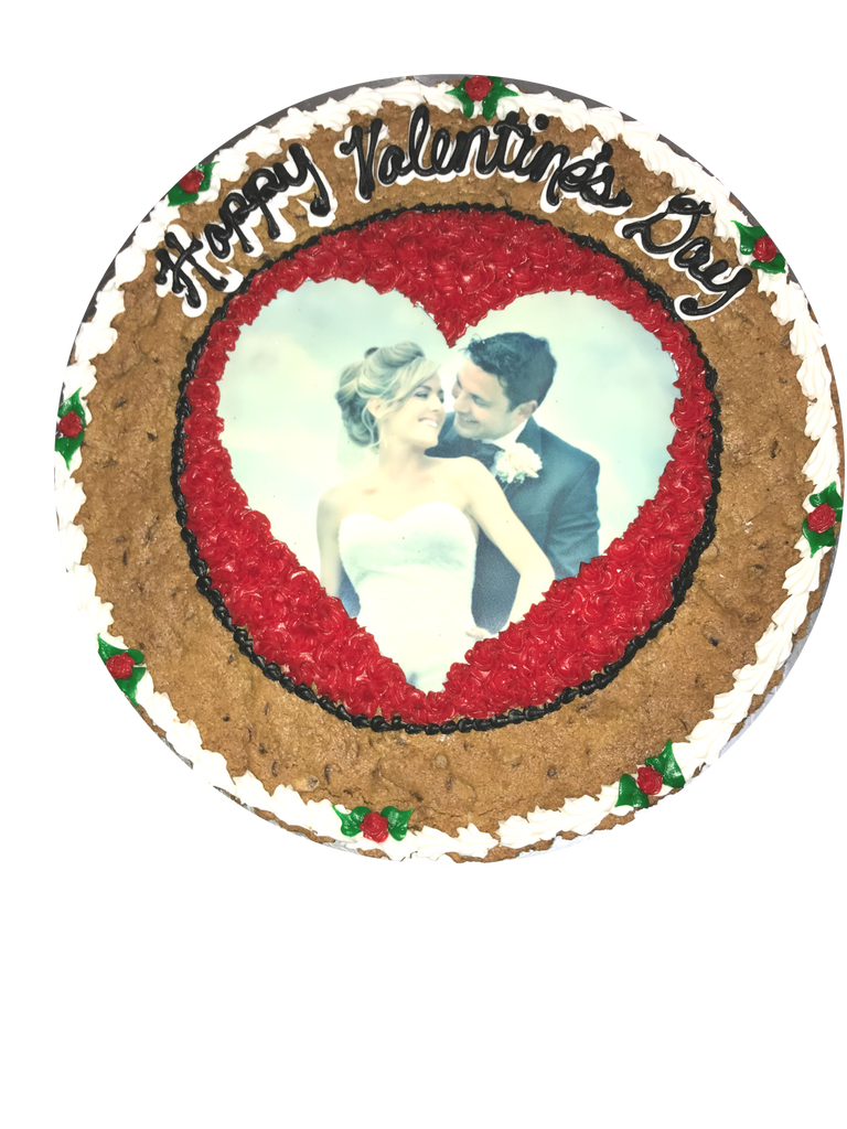 Valentine's Day Photo Cookie Cake